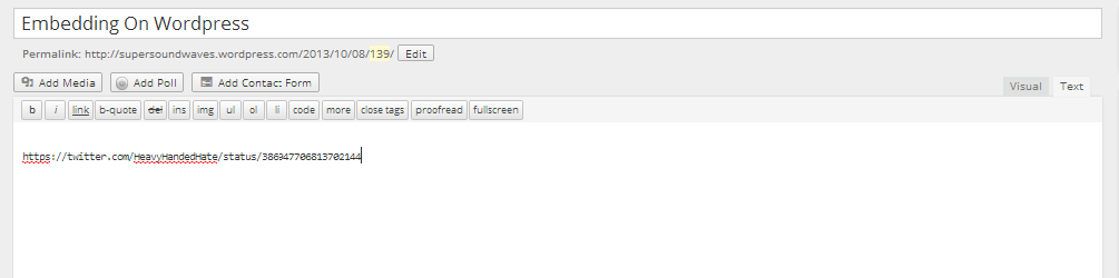EmbeddingInsertingTwitterintoWP