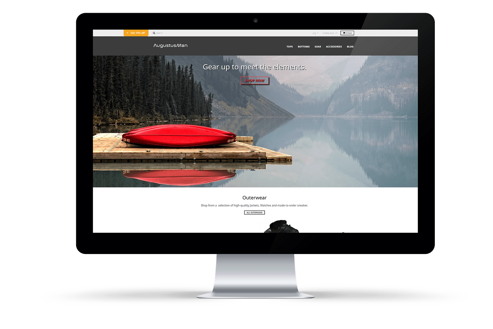 Augustusman Website Design by NB Technologies