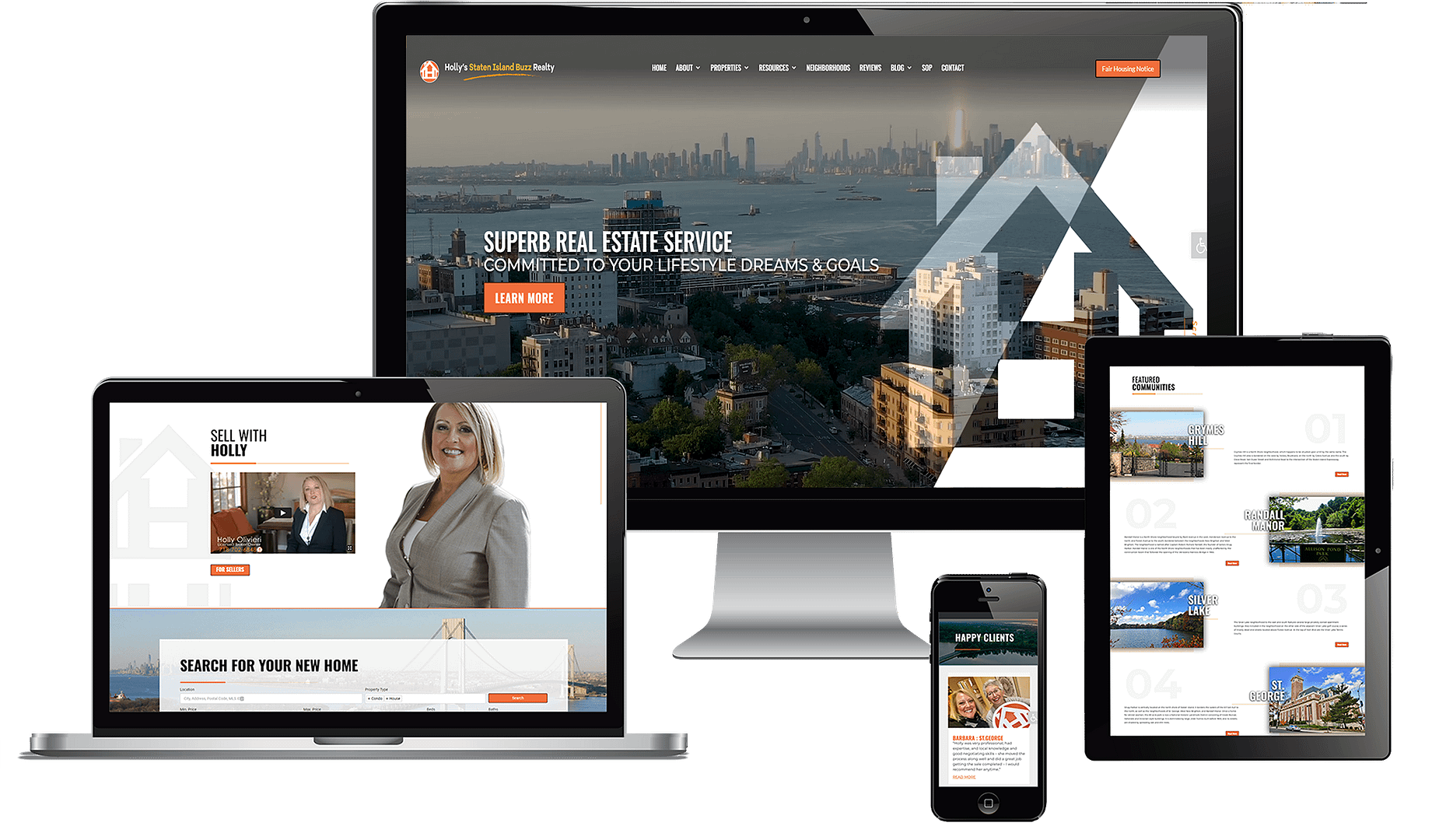 Holly's Staten Island Buzz Realty Website by NB Technologies