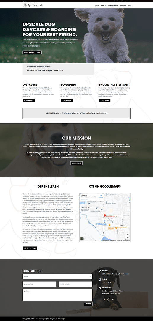 Off The Leash Homepage by NB Technologies Off The Leash Homepage by NB Technologies