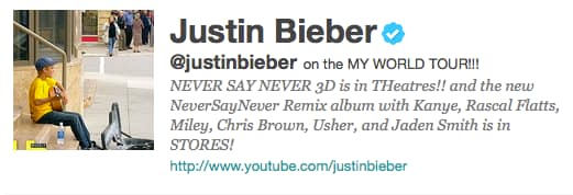 @justinbieber