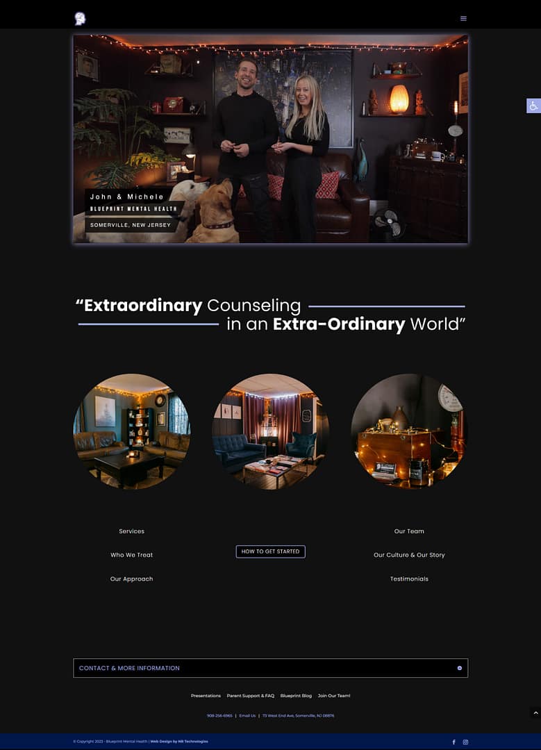 Blueprint Mental Health Website Homepage Redesign by NB Technologies Blueprint Mental Health Website Homepage Redesign by NB Technologies