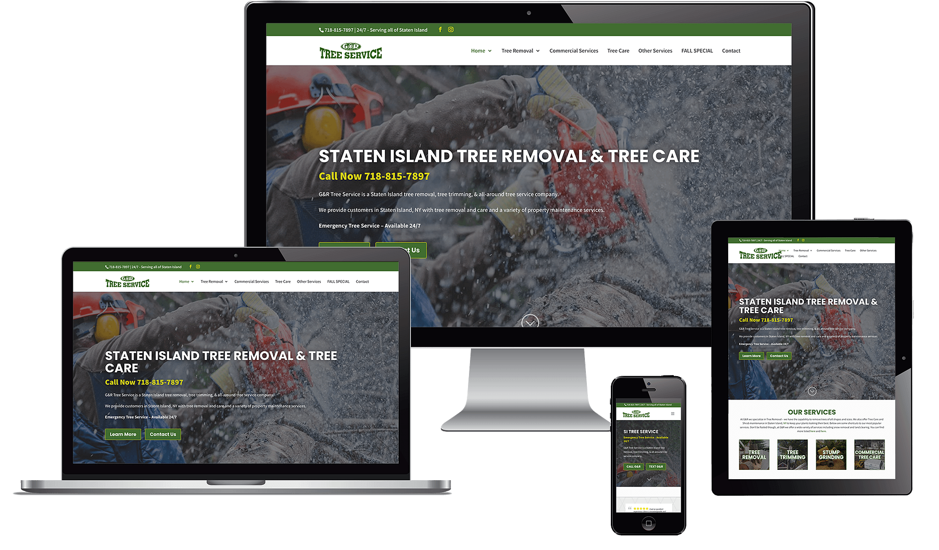 G&R Tree Website Redesign by NB Technologies