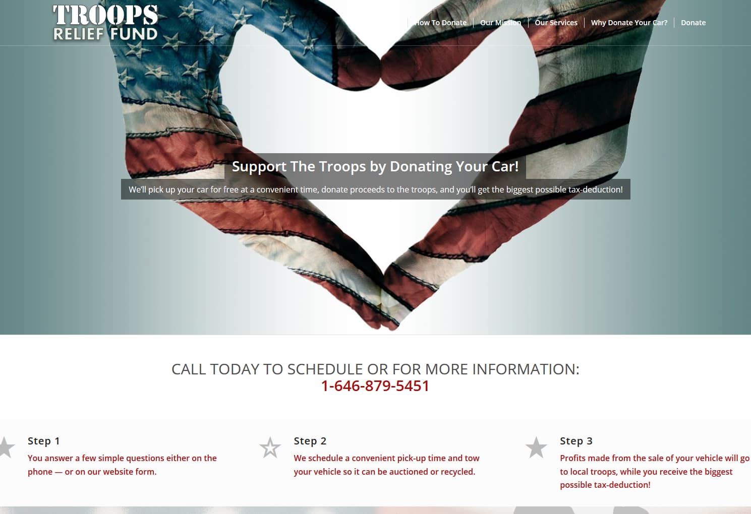 Troops Relief Fund Website by NB Technologies
