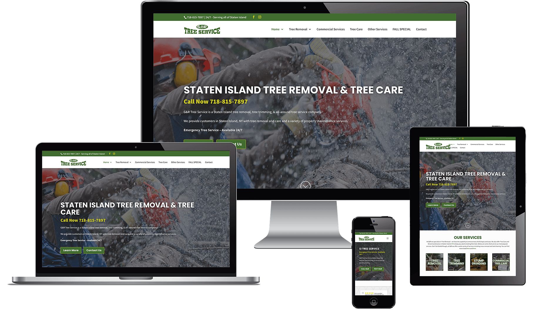 G&R Tree Website Redesign by NB Technologies